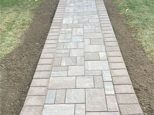 cambridge riverbed blend ledgestone random pattern front walkway walk pavers 6x9 chestnut border side walk back walks east meadow